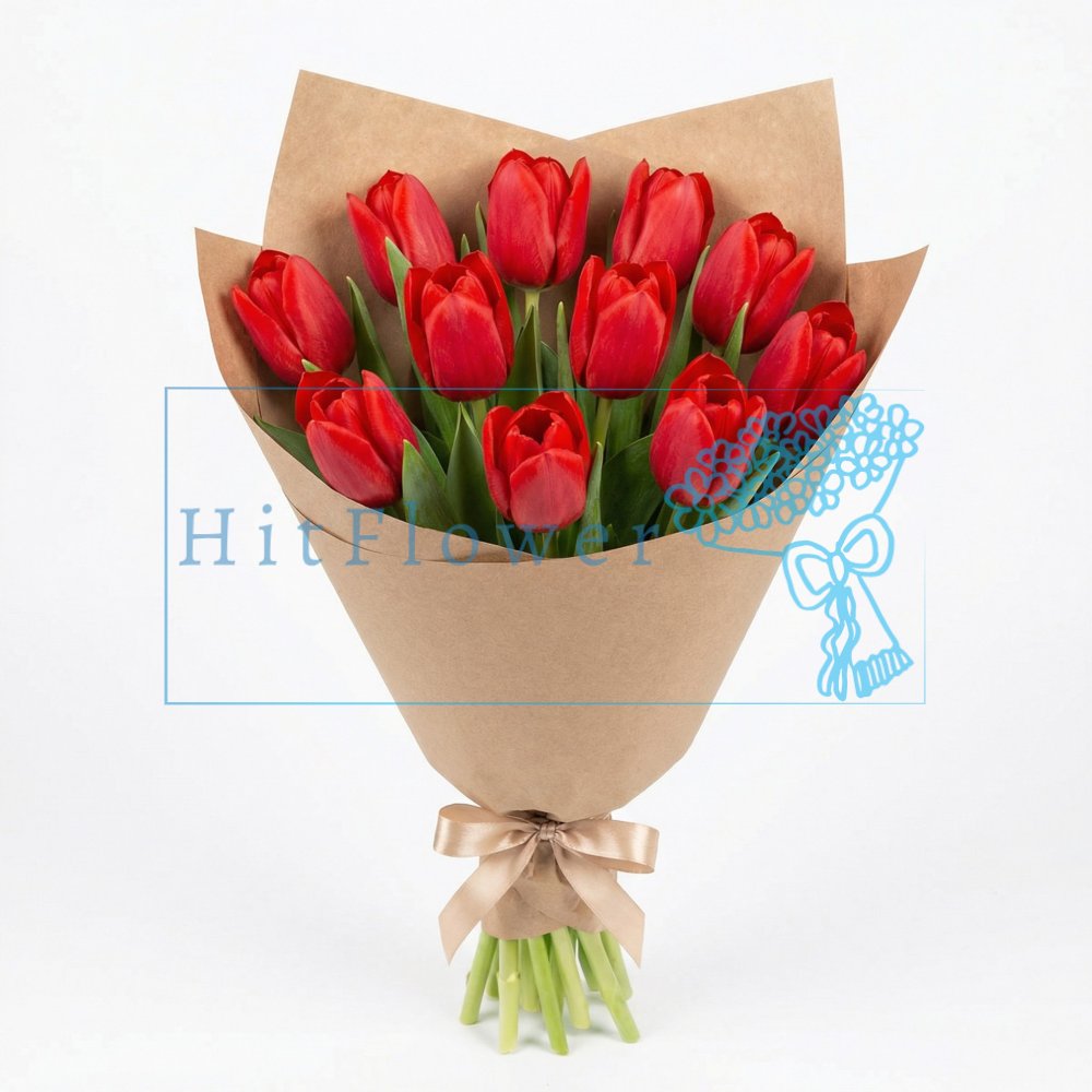 Букет цветов из: Тюльпаны